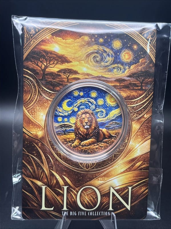 2026 African Big 5 Starry Night Fusion 1 oz LION  - Image 1