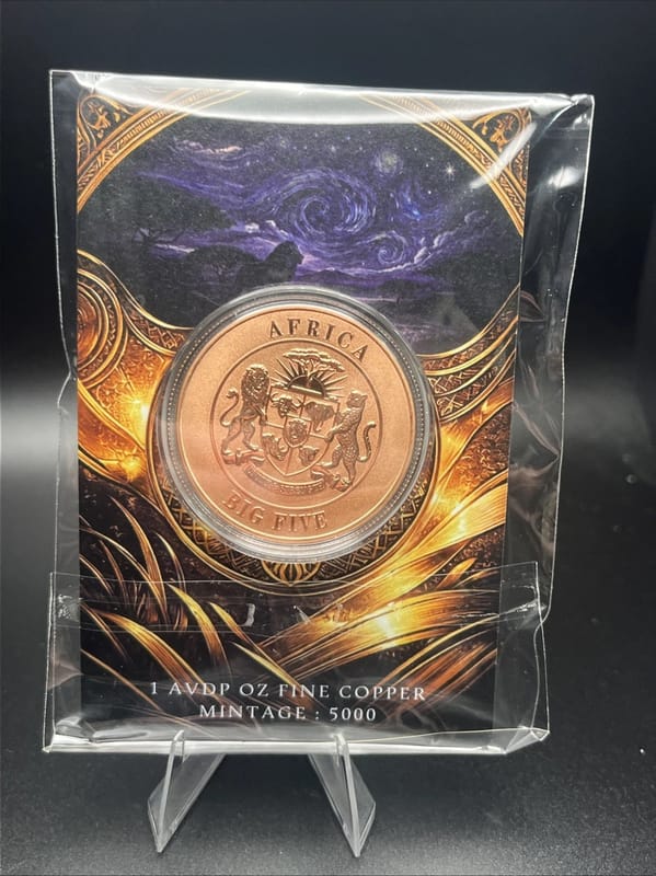 2026 African Big 5 Starry Night Fusion 1 oz LION  - Image 2