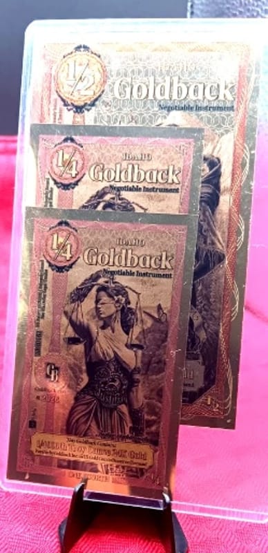 Lot of 3- 2026 Idaho Goldbacks 24K Fractionals - Image 2