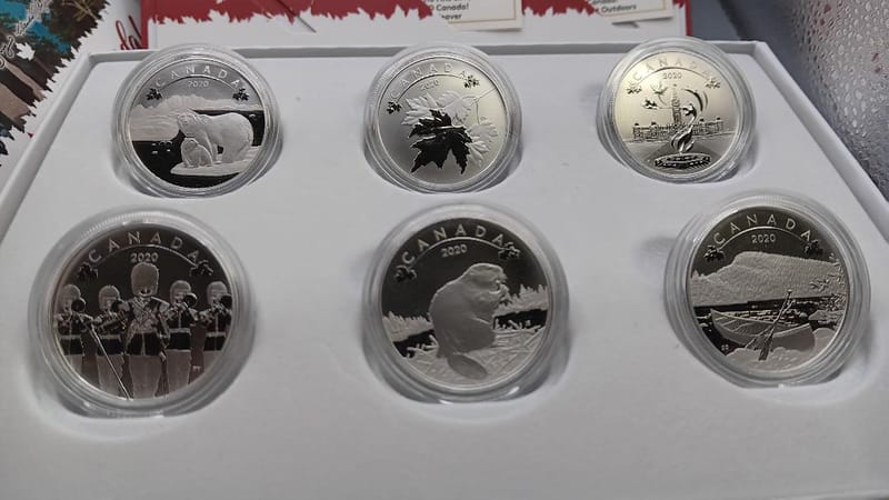 O Canada Series, 6 Coin Set $ Original & COA - Image 3