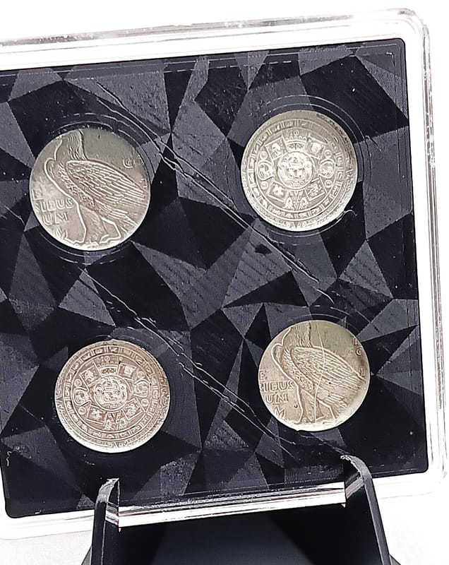 4 Mixed 1/10 oz .999 Silver Rounds in Case - Image 2