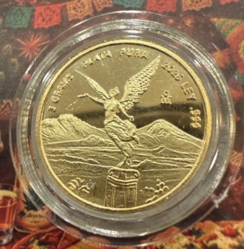Libertad Tribute 3 Gram .999 Silver Gold Gilded - Image 6