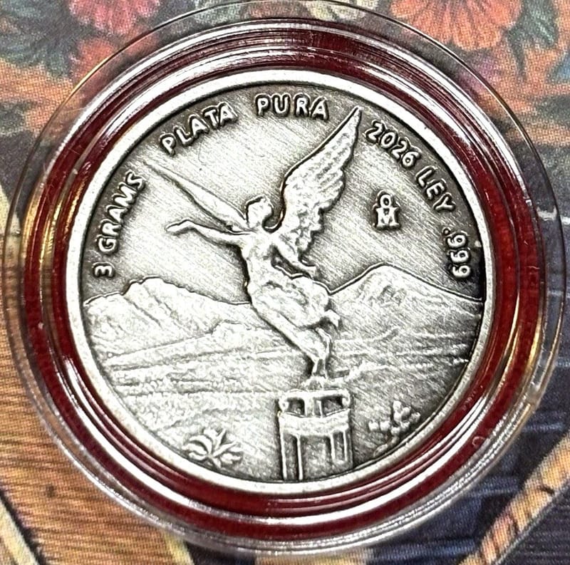 Libertad Tribute .999 Antiqued Silver3 Gram Round  - Image 3