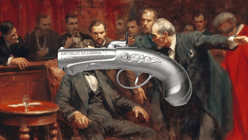 COMING SOON! 2026 Deringer Gun 1 oz Silver Antique - Image 5
