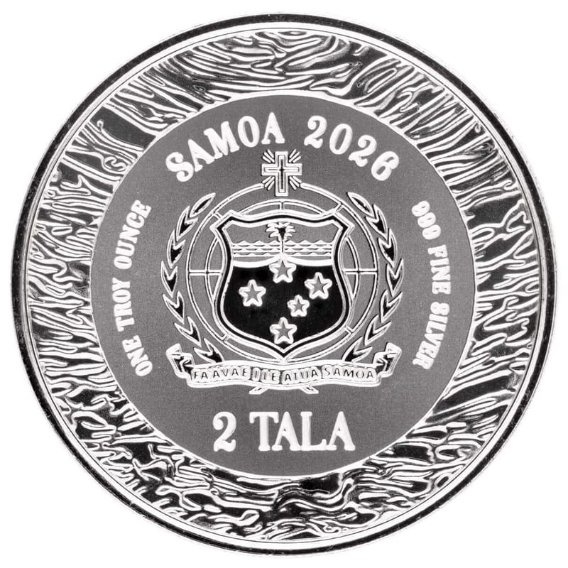 2026 Mermaid Under the Sea 1oz Silver Coin .999 BU - Image 2