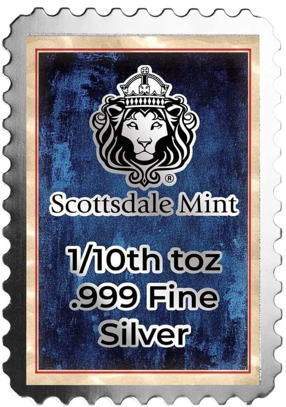 2026 USA 250 Bald Eagle "Stamp" 1/10 oz Silver Bar - Image 2
