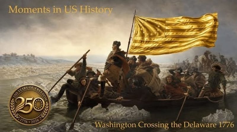 COMING! Washington Crossing Delaware 1/000 oz Gold - Image 2