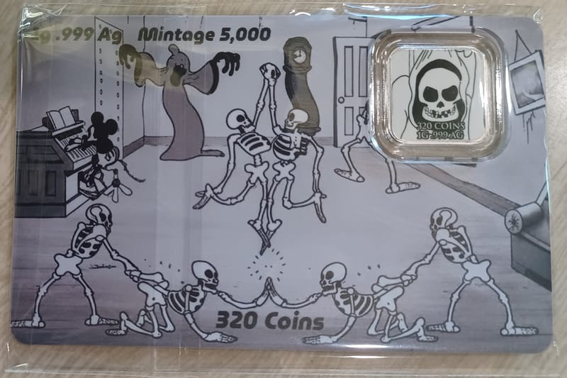 2026 Mickey Mouse Haunted House 1 Gram Silver Bar - Image 6