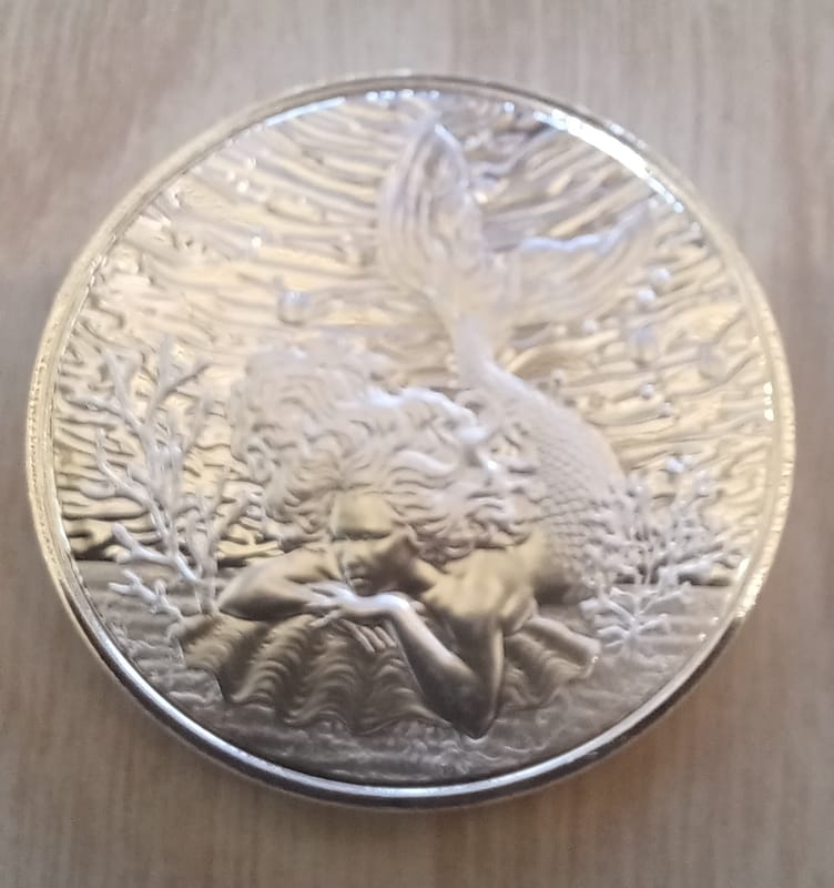 2026 Mermaid Under the Sea 1oz Silver Coin .999 BU - Image 5