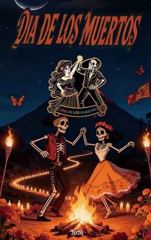 2026 Dia Los Muertos Bailando 1/1000 oz Gold .9999 - Image 3