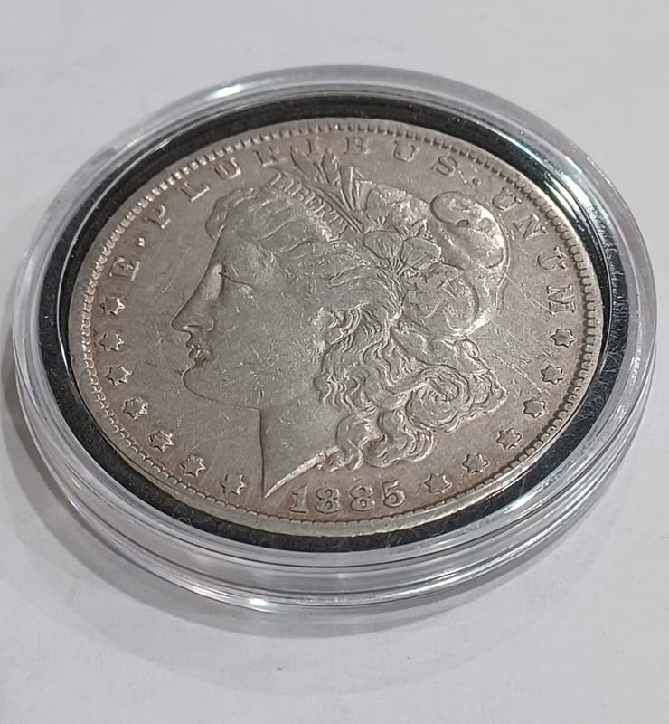 1885-P Morgan Dollar 90% Silver US Coin - Image 8