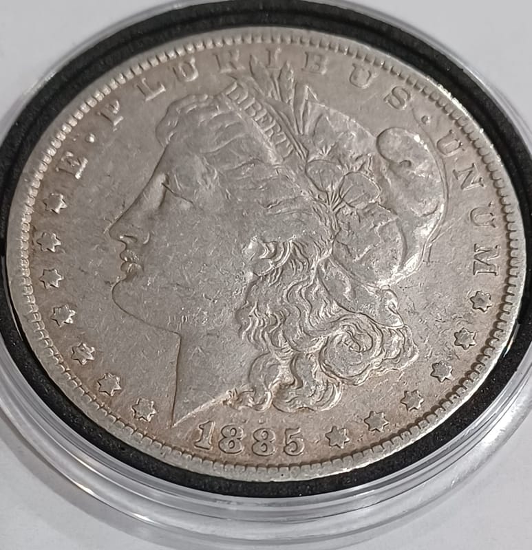 1885-P Morgan Dollar 90% Silver US Coin - Image 3