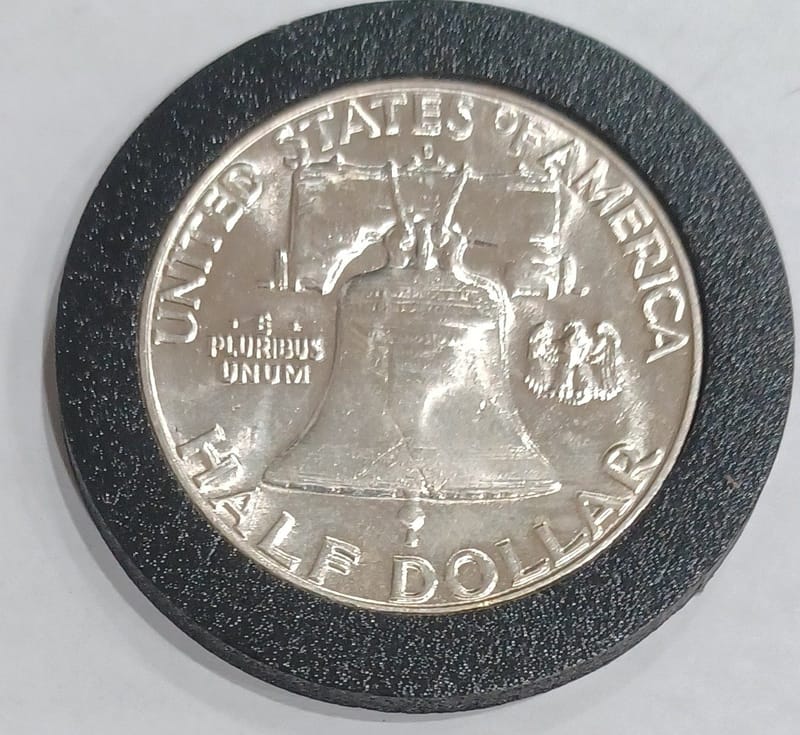 1963-D Franklin Half Dollar US 90% Silver Coin - Image 6