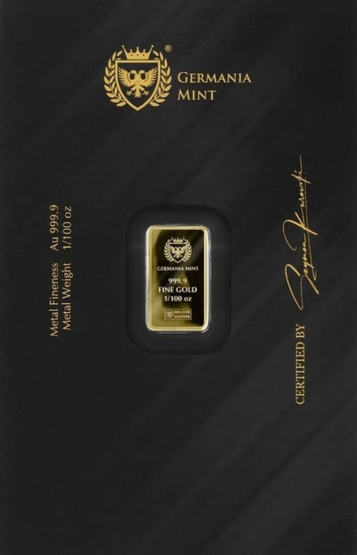 Germania Mint 1/100 oz Gold PROOF .9999 Pure - Image 3