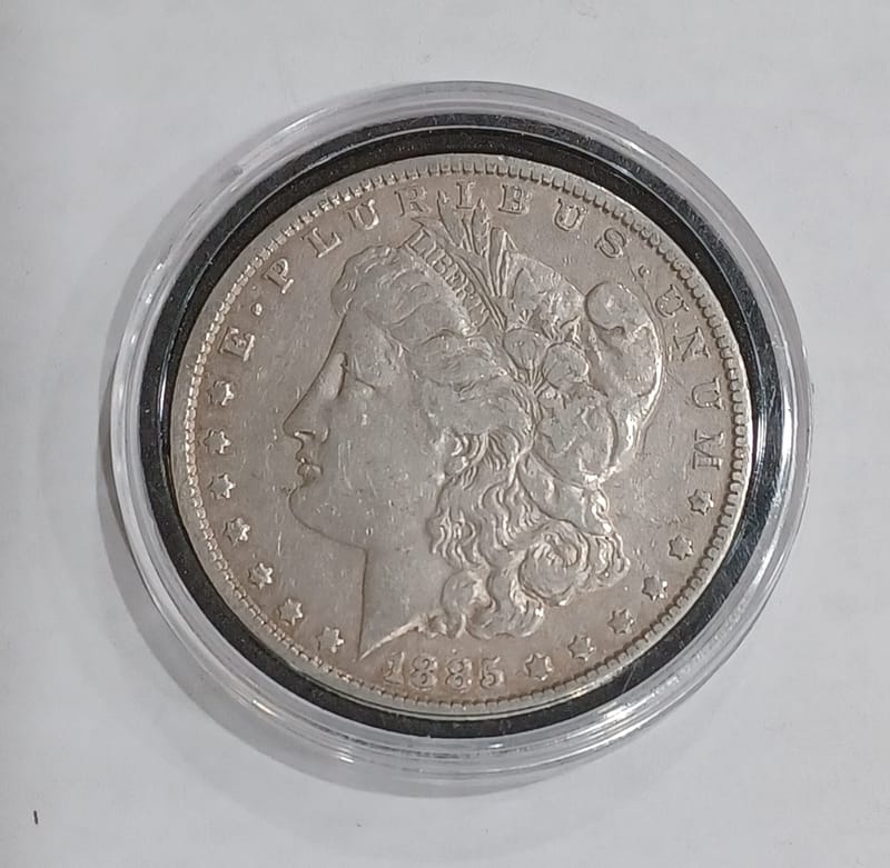 1885-P Morgan Dollar 90% Silver US Coin - Image 5