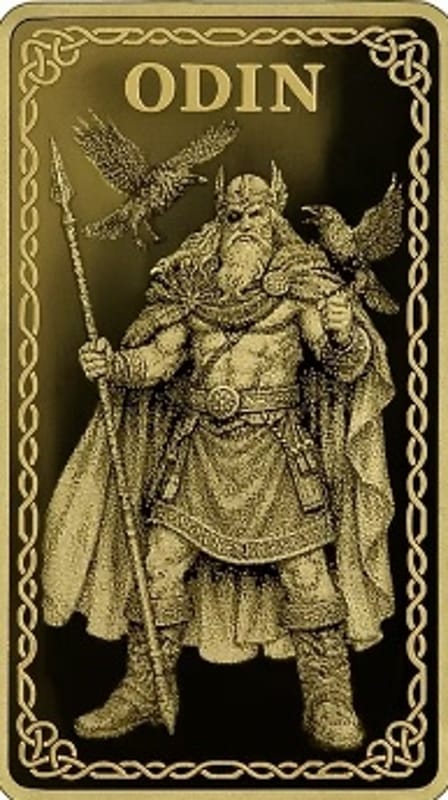 Gods of Germania Odin 1/100 oz Gold PROOF .9999 - Image 1