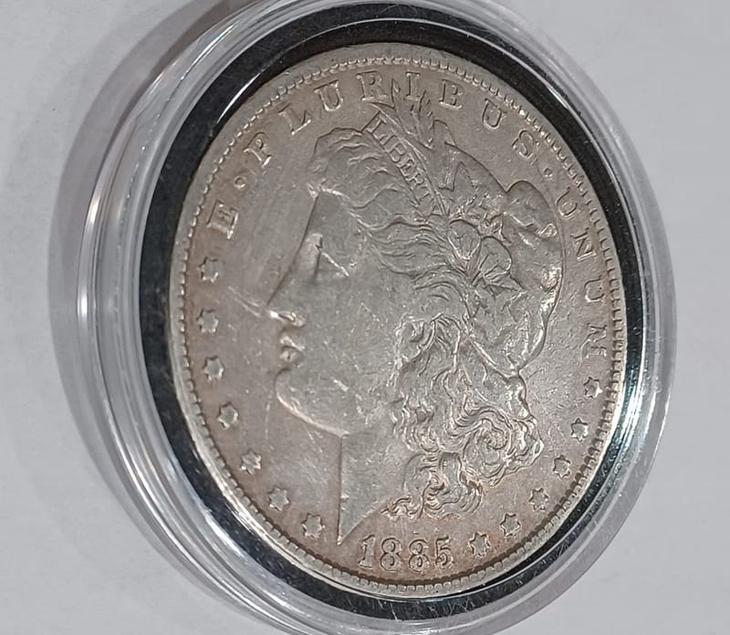 1885-P Morgan Dollar 90% Silver US Coin - Image 6