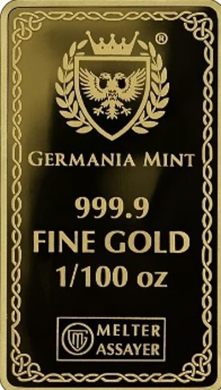 Gods of Germania Odin 1/100 oz Gold PROOF .9999 - Image 2