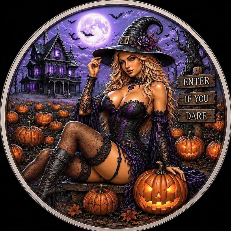 2026 Night Shade Witch 1 oz Copper Round  - Image 1