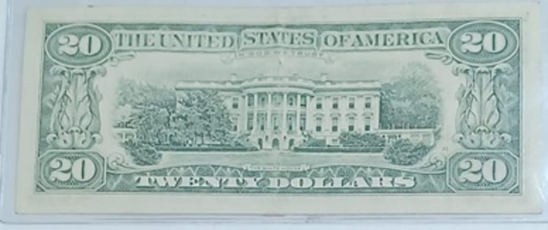 1993 US $20 Twenty Dollar Bill Jackson Currency - Image 2
