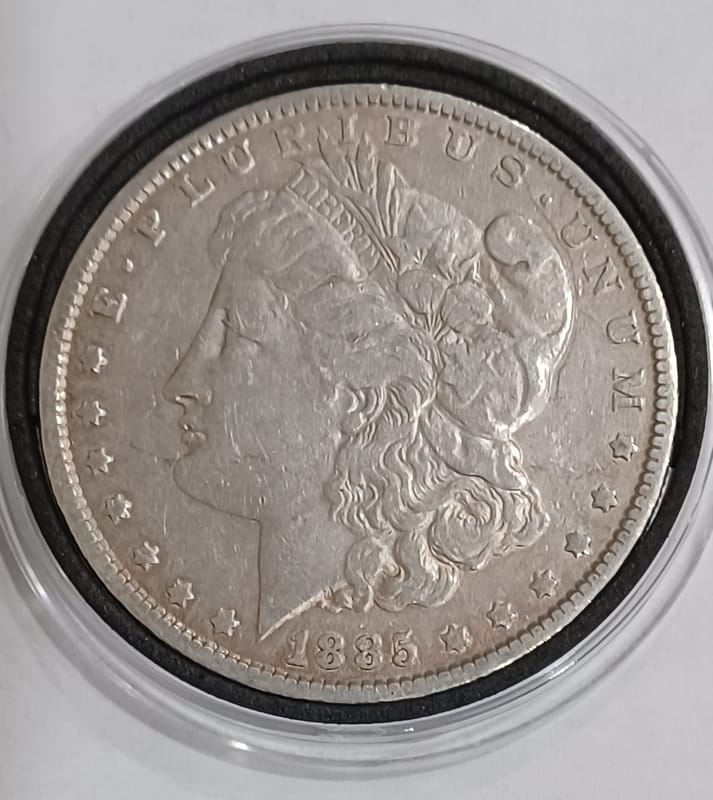 1885-P Morgan Dollar 90% Silver US Coin - Image 1