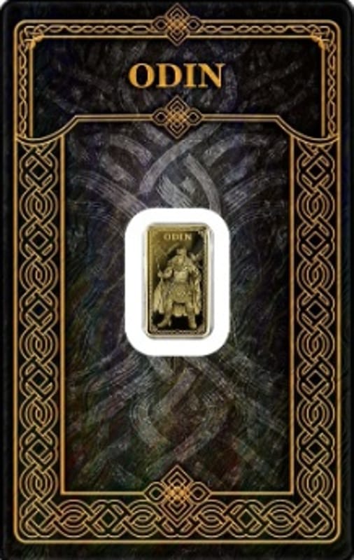 Gods of Germania Odin 1/100 oz Gold PROOF .9999 - Image 3