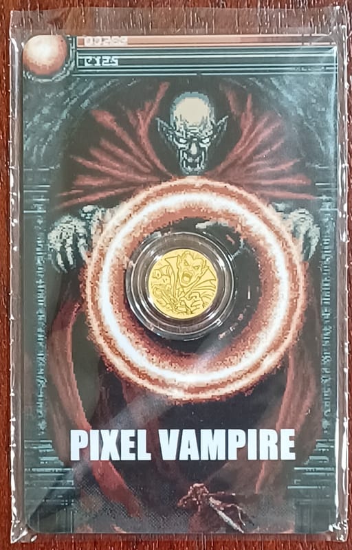 2026 Pixel Vampire 1/1000 oz Gold Coin .9999 - Image 4