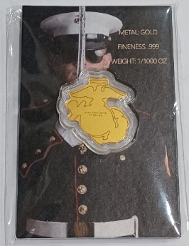 2026 US Marines USMC Commemorative 1/1000 oz Gold - Image 4