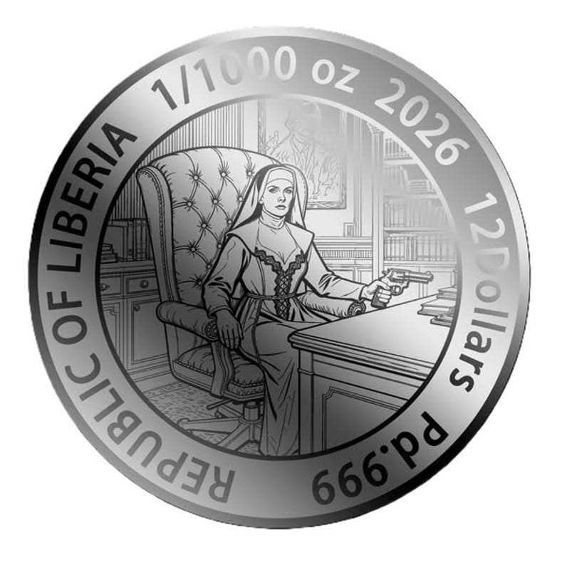 1/1000 oz Palladium Coin 2026 Sis Belladonna .999 - Image 4