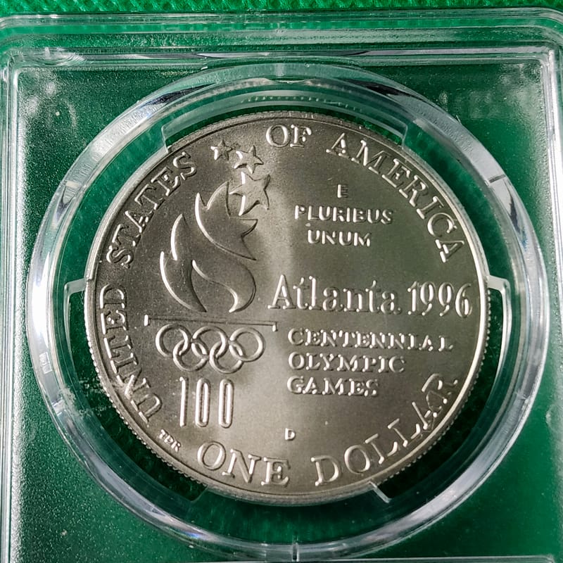 1996-D Olympics - Tennis Silver Dollar Commemorati - Image 4