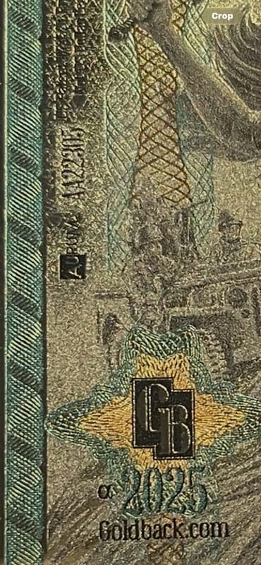 2025 Oklahoma 100 Goldback *ALPHA SERIES* (Libertas, Liberty) #AA22305 - Image 2