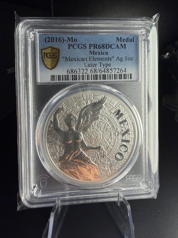 2016 Mexican Elements Medal PCGS PR68DCAM  - Image 1