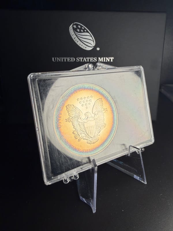 1996 Silver Eagle Dansco book tone! - Image 2