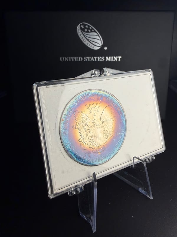 1995 Silver Eagle Dansco book tone! - Image 2