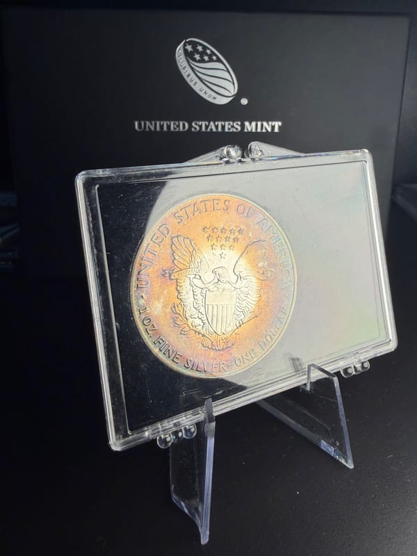 1990 Silver Eagle Dansco book tone! - Image 2