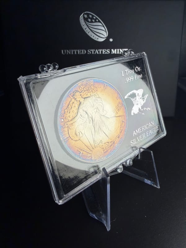 1986 Silver Eagle Dansco book tone! - Image 1