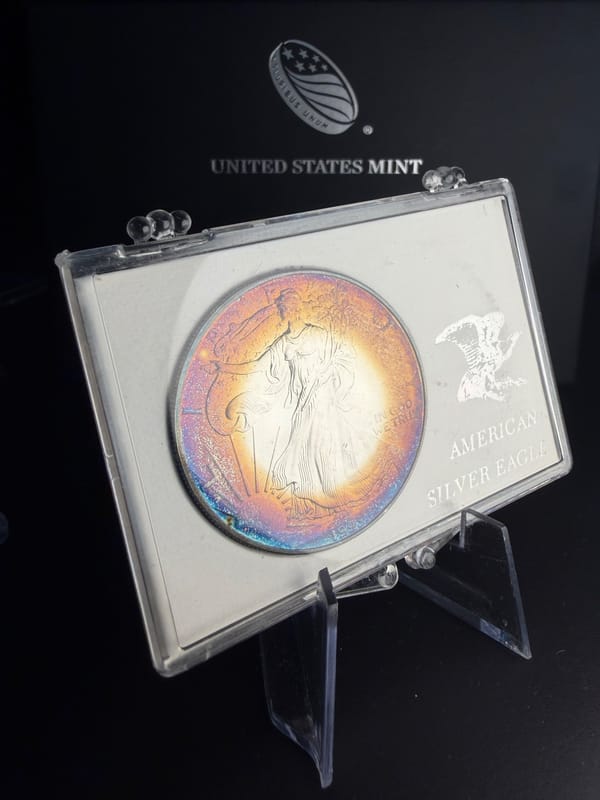 1995 Silver Eagle Dansco book tone! - Image 1