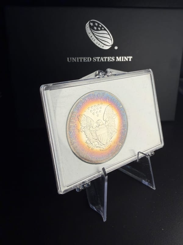 1995 Silver Eagle Dansco book tone!  - Image 2