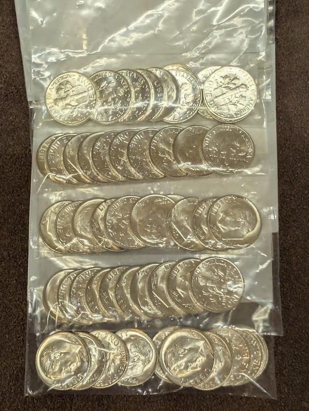 $1 Roosevelt Dimes 90% - Image 1