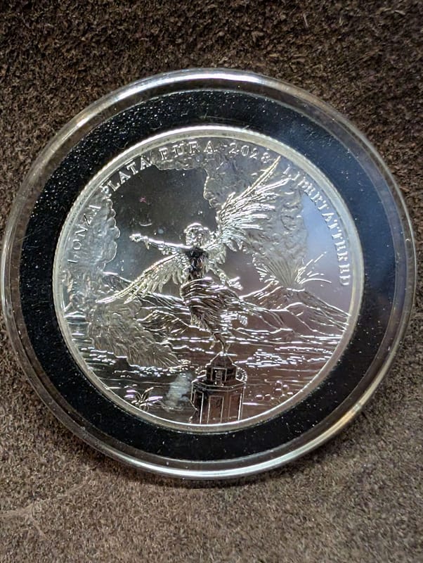 Zombucks Libertattered 1ozt Silver Coin - Image 1