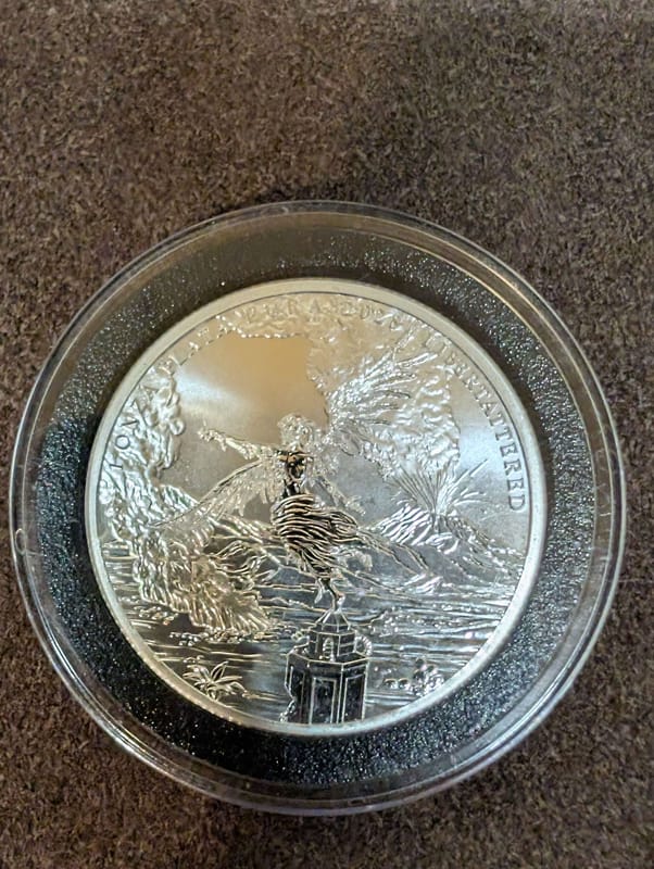 Zombucks Libertattered 1ozt Silver Coin - Image 2