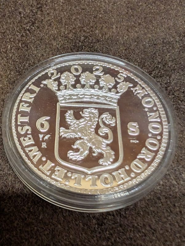 2025 Netherlands Ship Shilling 1 oz Silver Proof - Image 5