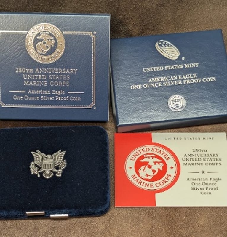 250th Anniversary US Marine Corps Proof ASE - Image 1