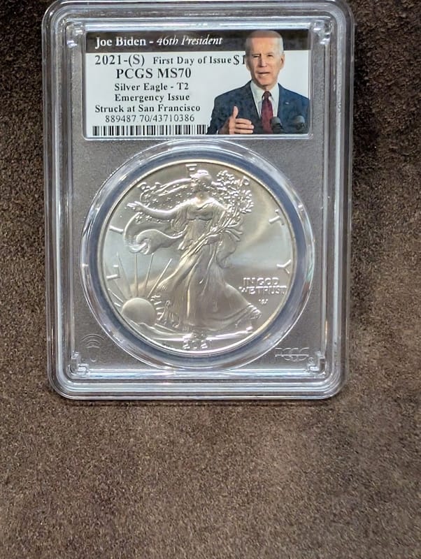 2021-(S) Biden ASE Emergency Issue PCGS MS70 - Image 1