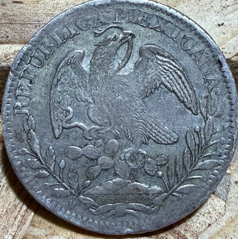 Mexico 1838-Zs OM 8 Reales- Overweight  - Image 3