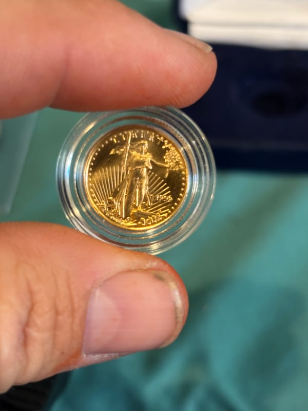 1999 $5 dollar gold eagle coin - Image 1