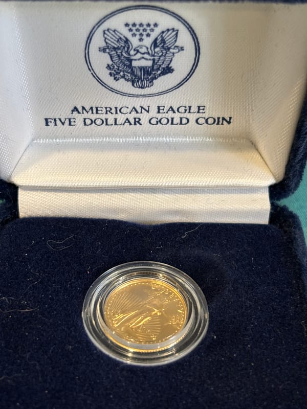 1999 $5 dollar gold eagle coin - Image 3