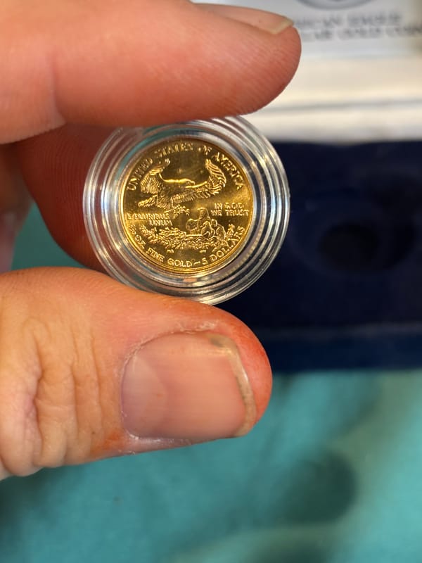1999 $5 dollar gold eagle coin - Image 2