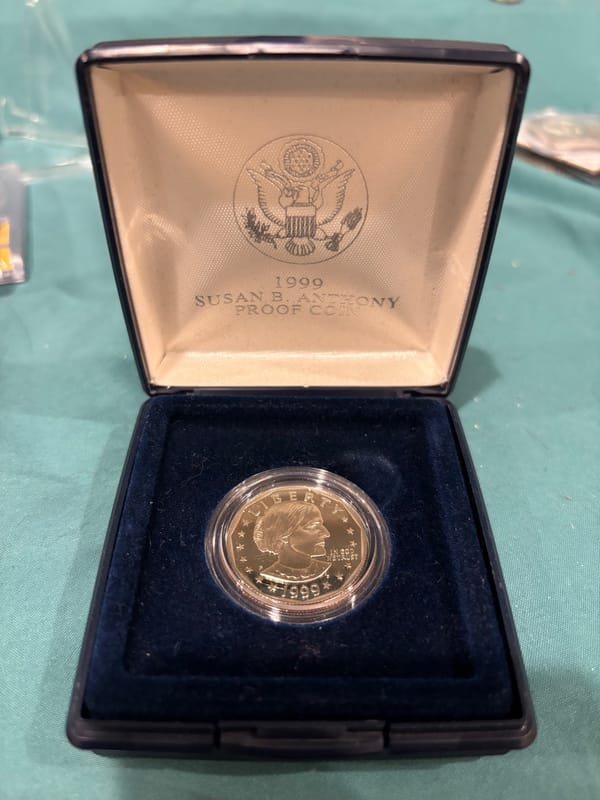 1999 proof Susan b anthony - Image 1