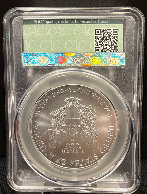 2004 Silver Eagle CAC MS69 Ron Drzewucki - Image 2